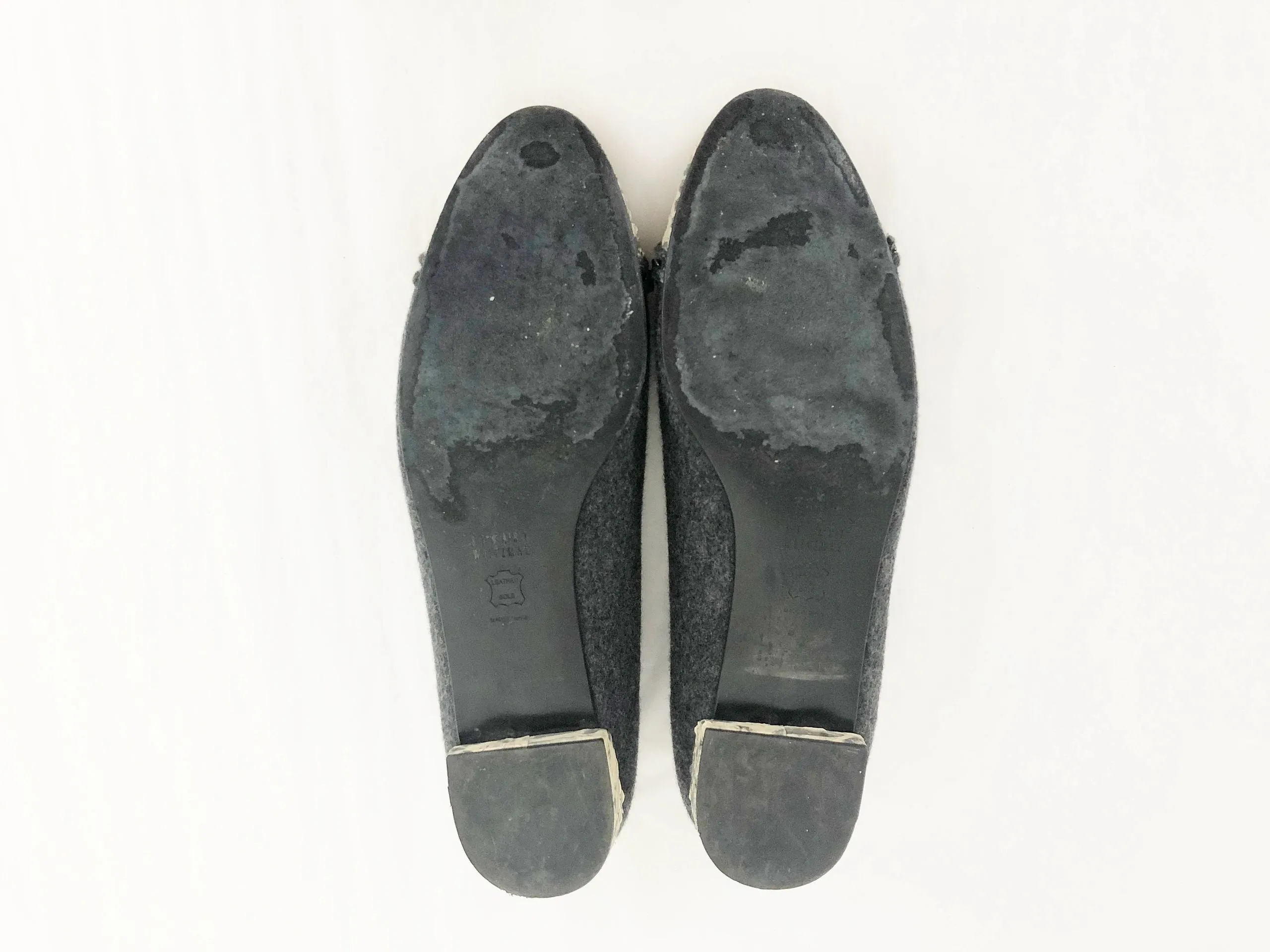 Wool Ballet Flats Size 10