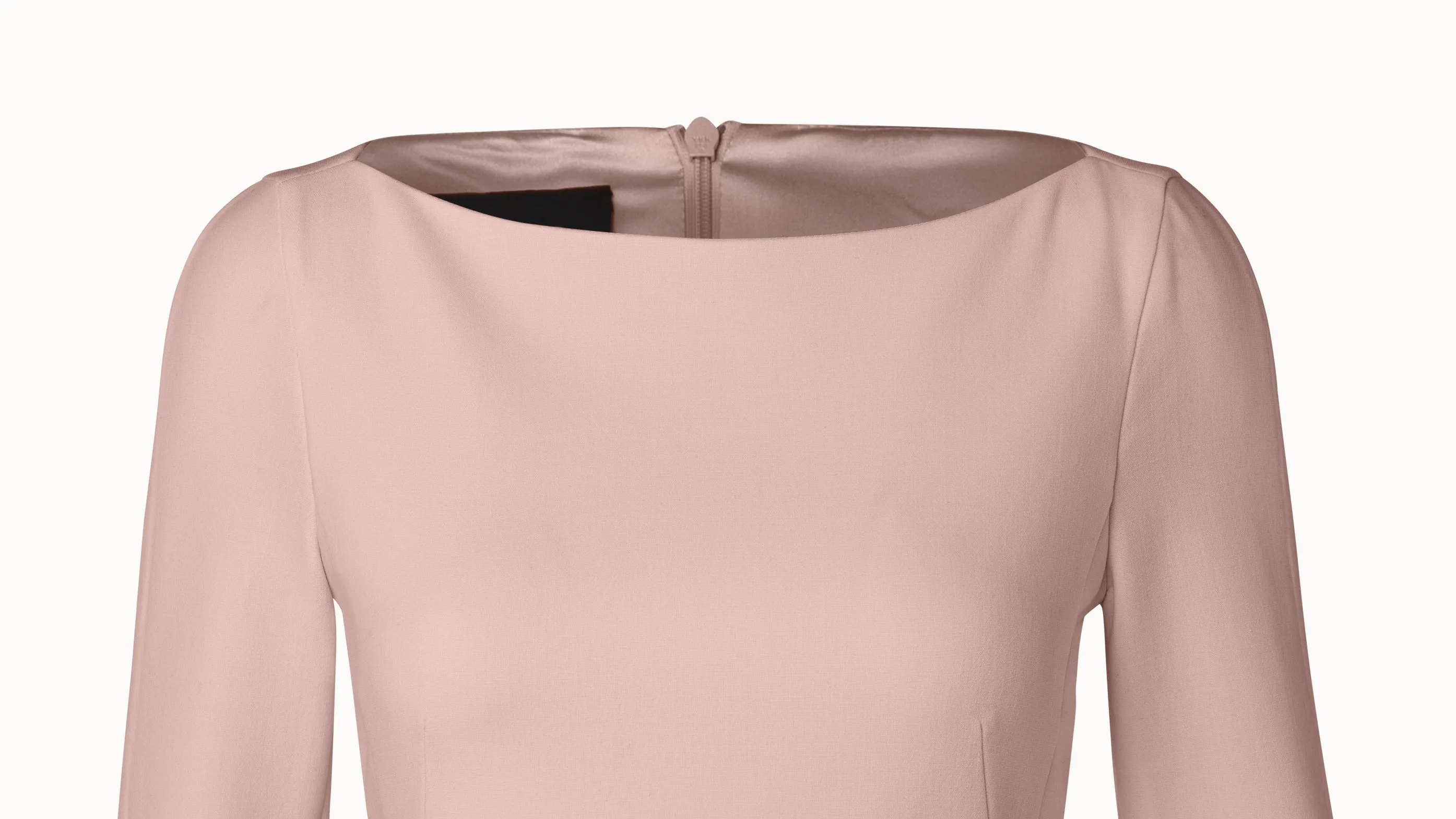 Wool Stretch Double-Face A-Line Dress