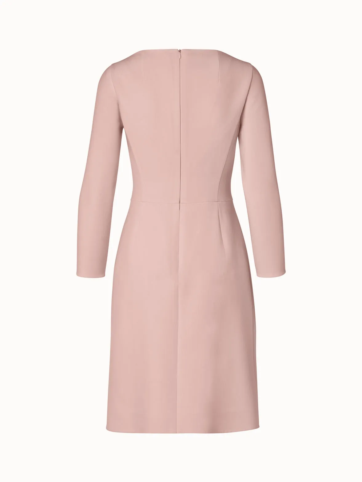 Wool Stretch Double-Face A-Line Dress