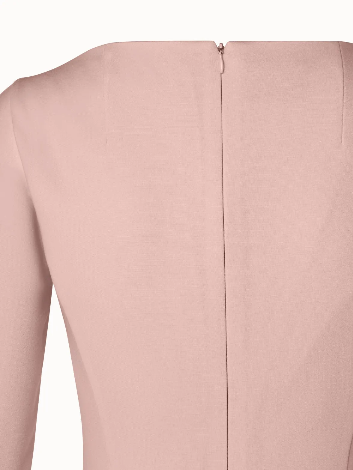 Wool Stretch Double-Face A-Line Dress