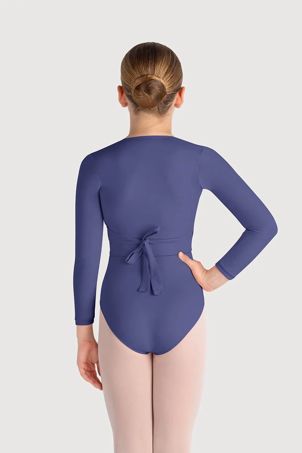 Z0858G - Bloch Overture Crossover Girls Long Sleeve Wrap Top